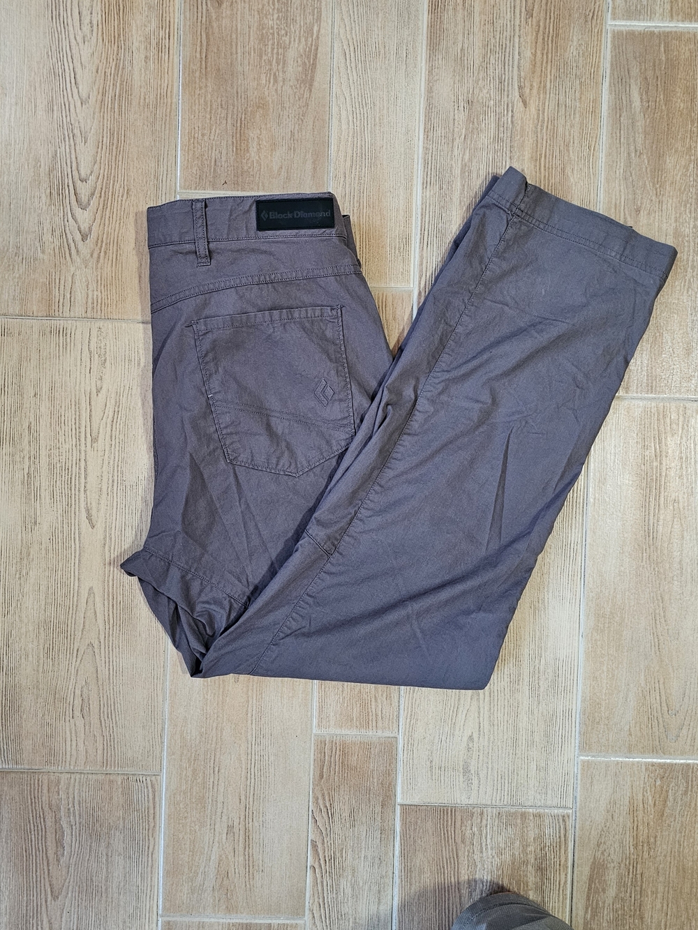 Black Diamond Men's Gray Hiking Pants, Size Large 34x32 Adjustable Built In Belt